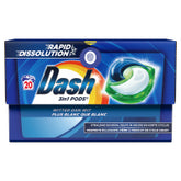 Dash 3-in-1 Pods 20 Wasbeurten – Witter dan Wit, Krachtige Reiniging & Stralend Witte Kleding